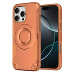 Custodia per telefono ibrida in PC e TPU con vernice metallizzata magnetica, For iPhone 16 Pro Max, For iPhone 16 Pro, For iPhone 16 Plus, For iPhone 16
