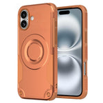 Custodia per telefono ibrida in PC e TPU con vernice metallizzata magnetica, For iPhone 16 Pro Max, For iPhone 16 Pro, For iPhone 16 Plus, For iPhone 16