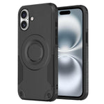 Custodia per telefono ibrida in PC e TPU con vernice metallizzata magnetica, For iPhone 16 Pro Max, For iPhone 16 Pro, For iPhone 16 Plus, For iPhone 16