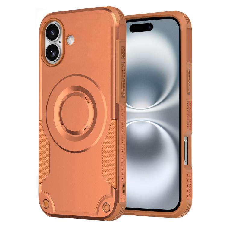 Custodia per telefono ibrida in PC e TPU con vernice metallizzata magnetica, For iPhone 16 Pro Max, For iPhone 16 Pro, For iPhone 16 Plus, For iPhone 16