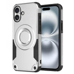 Custodia per telefono ibrida in PC e TPU con vernice metallizzata magnetica, For iPhone 16 Pro Max, For iPhone 16 Pro, For iPhone 16 Plus, For iPhone 16