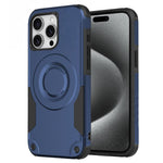Custodia per telefono ibrida in PC e TPU con vernice metallizzata magnetica, For iPhone 15 Pro Max, For iPhone 15 Pro, For iPhone 15 Plus, For iPhone 15