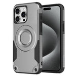 Custodia per telefono ibrida in PC e TPU con vernice metallizzata magnetica, For iPhone 15 Pro Max, For iPhone 15 Pro, For iPhone 15 Plus, For iPhone 15