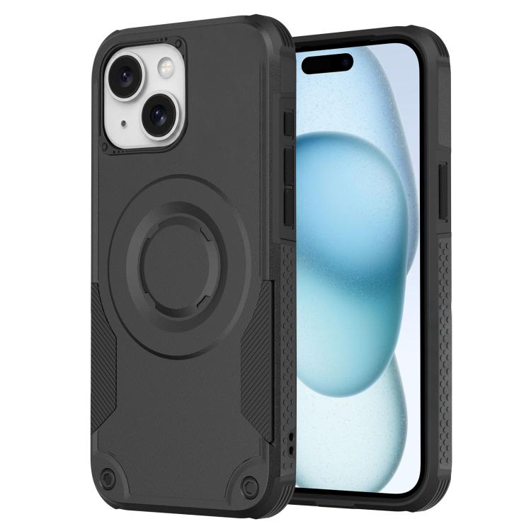 Custodia per telefono ibrida in PC e TPU con vernice metallizzata magnetica, For iPhone 15 Pro Max, For iPhone 15 Pro, For iPhone 15 Plus, For iPhone 15