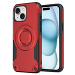 Custodia per telefono ibrida in PC e TPU con vernice metallizzata magnetica, For iPhone 15 Pro Max, For iPhone 15 Pro, For iPhone 15 Plus, For iPhone 15
