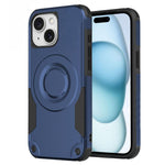 Custodia per telefono ibrida in PC e TPU con vernice metallizzata magnetica, For iPhone 15 Pro Max, For iPhone 15 Pro, For iPhone 15 Plus, For iPhone 15