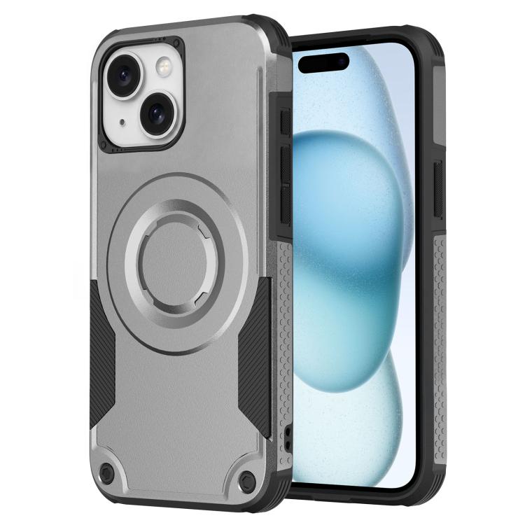 Custodia per telefono ibrida in PC e TPU con vernice metallizzata magnetica, For iPhone 15 Pro Max, For iPhone 15 Pro, For iPhone 15 Plus, For iPhone 15