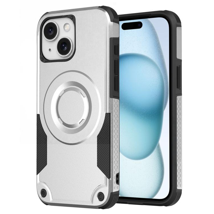 Custodia per telefono ibrida in PC e TPU con vernice metallizzata magnetica, For iPhone 15 Pro Max, For iPhone 15 Pro, For iPhone 15 Plus, For iPhone 15