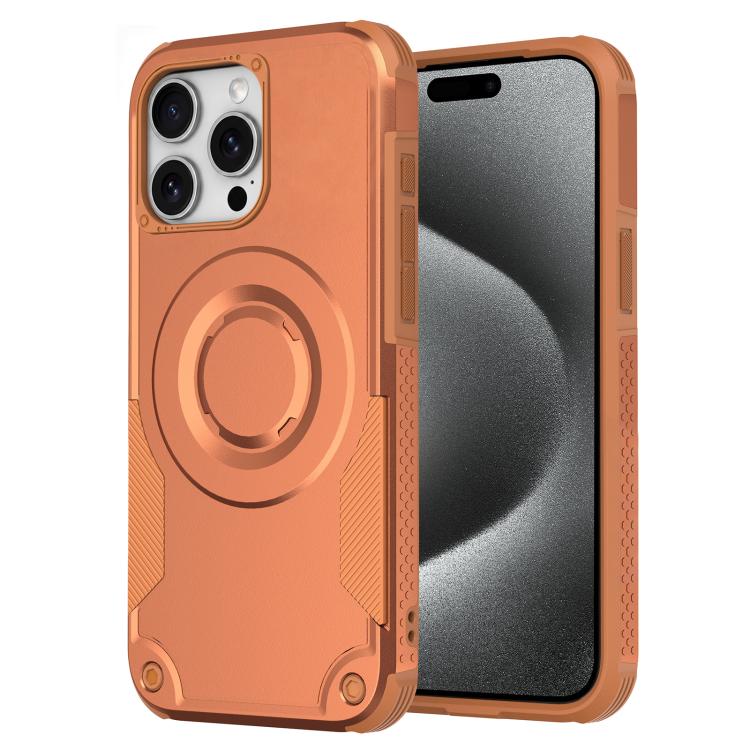 Custodia per telefono ibrida in PC e TPU con vernice metallizzata magnetica, For iPhone 15 Pro Max, For iPhone 15 Pro, For iPhone 15 Plus, For iPhone 15