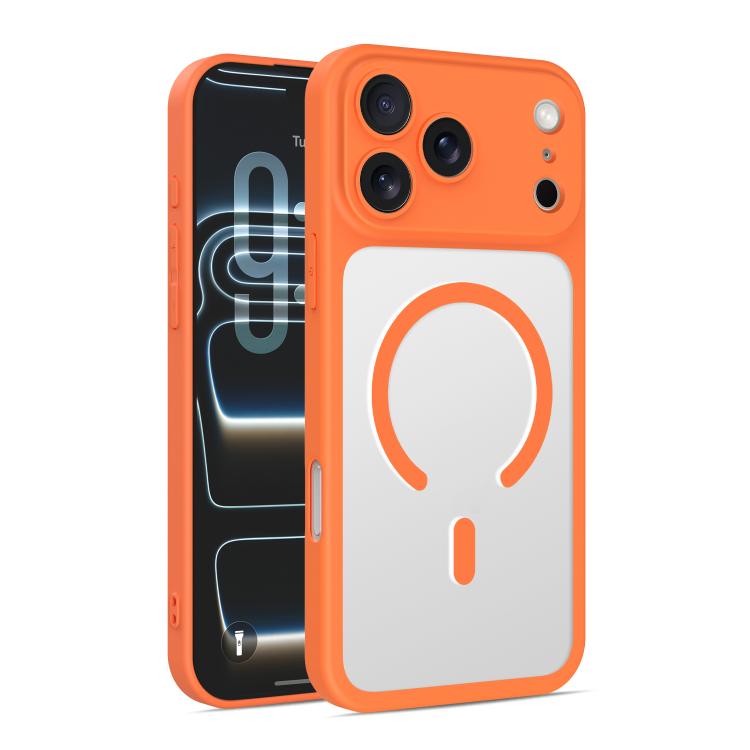 Custodia per telefono ibrida in TPU e PC ultra sottile con finitura satinata e magnete., For iPhone 17 Pro Max, For iPhone 17 Pro, For iPhone 17