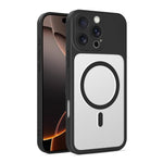 Custodia per telefono ibrida in TPU e PC ultra sottile con finitura satinata e magnete., For iPhone 16 Pro Max, For iPhone 16 Pro, For iPhone 16