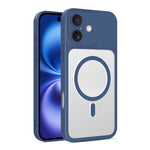 Custodia per telefono ibrida in TPU e PC ultra sottile con finitura satinata e magnete., For iPhone 16 Pro Max, For iPhone 16 Pro, For iPhone 16