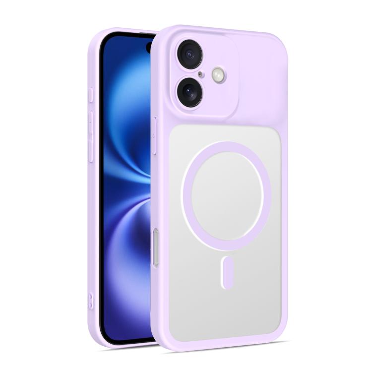 Custodia per telefono ibrida in TPU e PC ultra sottile con finitura satinata e magnete., For iPhone 16 Pro Max, For iPhone 16 Pro, For iPhone 16
