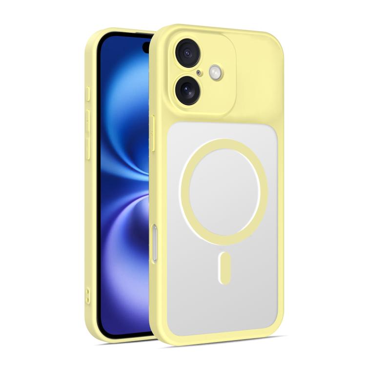 Custodia per telefono ibrida in TPU e PC ultra sottile con finitura satinata e magnete., For iPhone 16 Pro Max, For iPhone 16 Pro, For iPhone 16