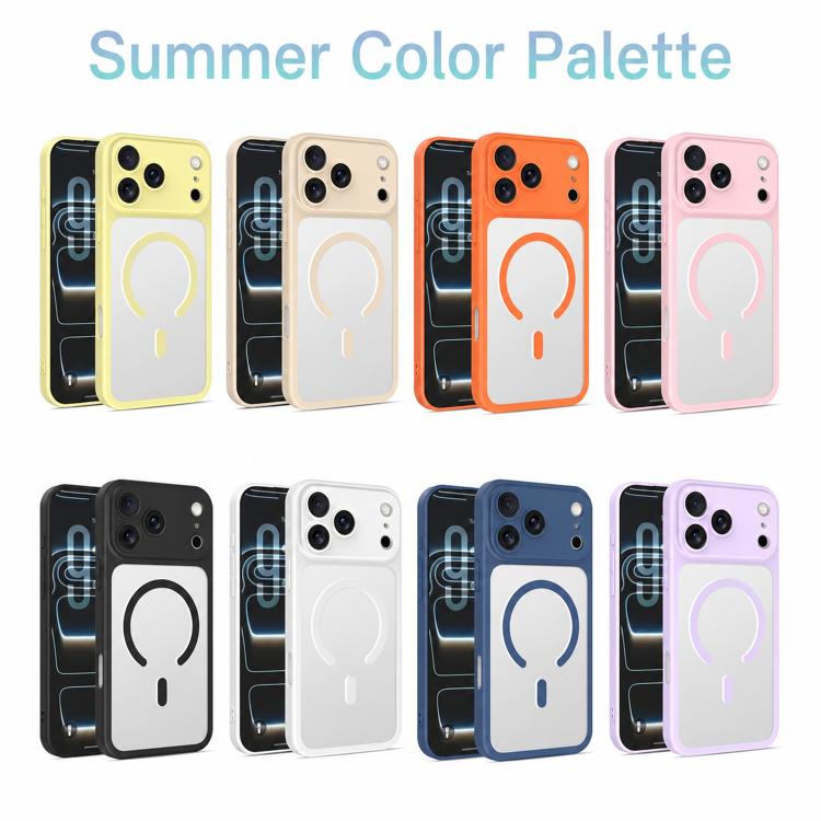 Custodia per telefono ibrida in TPU e PC ultra sottile con finitura satinata e magnete., For iPhone 17 Pro Max, For iPhone 17 Pro, For iPhone 17
