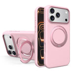 Custodia magnetica per telefono in silicone liquido con supporto girevole, For iPhone 17 Pro Max, For iPhone 17 Pro, For iPhone 17