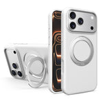 Custodia magnetica per telefono in silicone liquido con supporto girevole, For iPhone 17 Pro Max, For iPhone 17 Pro, For iPhone 17