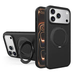 Custodia magnetica per telefono in silicone liquido con supporto girevole, For iPhone 17 Pro Max, For iPhone 17 Pro, For iPhone 17