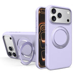 Custodia magnetica per telefono in silicone liquido con supporto girevole, For iPhone 17 Pro Max, For iPhone 17 Pro, For iPhone 17