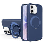 Custodia magnetica per telefono in silicone liquido con supporto girevole, For iPhone 17 Pro Max, For iPhone 17 Pro, For iPhone 17