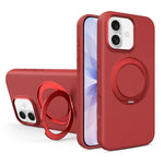 Custodia magnetica per telefono in silicone liquido con supporto girevole, For iPhone 17 Pro Max, For iPhone 17 Pro, For iPhone 17