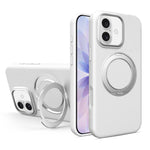 Custodia magnetica per telefono in silicone liquido con supporto girevole, For iPhone 17 Pro Max, For iPhone 17 Pro, For iPhone 17