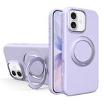 Custodia magnetica per telefono in silicone liquido con supporto girevole, For iPhone 17 Pro Max, For iPhone 17 Pro, For iPhone 17