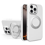 Custodia magnetica per telefono in silicone liquido con supporto girevole, For iPhone 16 Pro Max, For iPhone 16 Pro, For iPhone 16