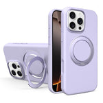 Custodia magnetica per telefono in silicone liquido con supporto girevole, For iPhone 16 Pro Max, For iPhone 16 Pro, For iPhone 16