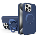 Custodia magnetica per telefono in silicone liquido con supporto girevole, For iPhone 15 Pro Max, For iPhone 15 Pro, For iPhone 15