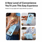 Custodia magnetica per telefono in silicone liquido con supporto girevole, For iPhone 16 Pro Max, For iPhone 16 Pro, For iPhone 16