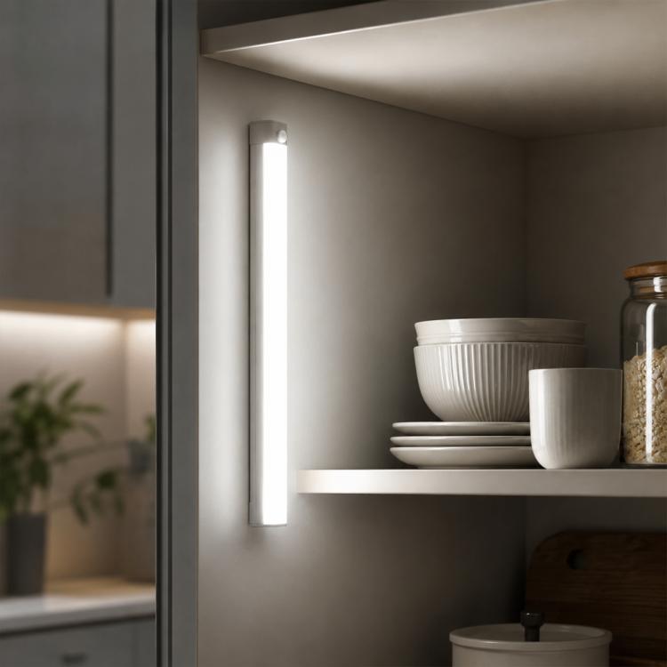 Barra luminosa a LED con sensore di movimento intelligente, lampada da comodino, 10cm 1W, 20cm 2W, 30cm 3W, 50cm 5W