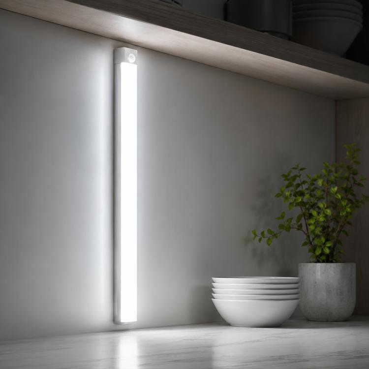 Barra luminosa a LED con sensore di movimento intelligente, lampada da comodino, 10cm 1W, 20cm 2W, 30cm 3W, 50cm 5W
