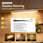 Barra luminosa a LED con sensore di movimento intelligente, lampada da comodino, 10cm 1W, 20cm 2W, 30cm 3W, 50cm 5W