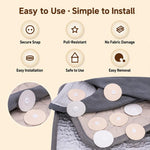 Fibbia di sicurezza anti-sfilacciamento per trapunte, Pair, 4-Pair, 6-Pair