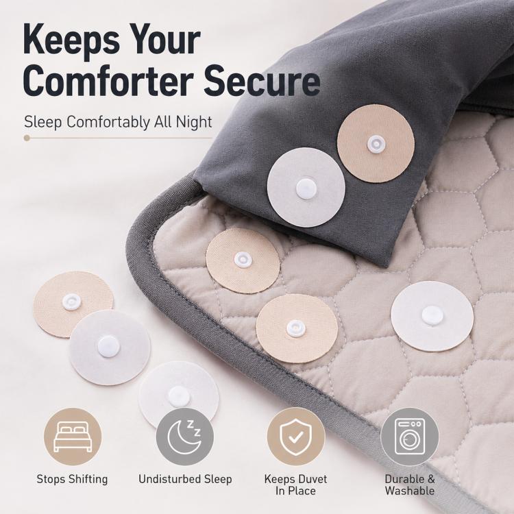 Fibbia di sicurezza anti-sfilacciamento per trapunte, Pair, 4-Pair, 6-Pair