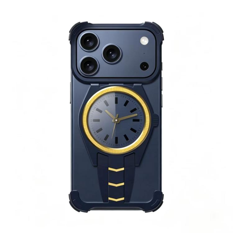 Custodia magnetica per telefono in lega di alluminio con design a orologio., For iPhone 17 Pro Max, For iPhone 17 Pro