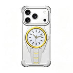 Custodia magnetica per telefono in lega di alluminio con design a orologio., For iPhone 17 Pro Max, For iPhone 17 Pro