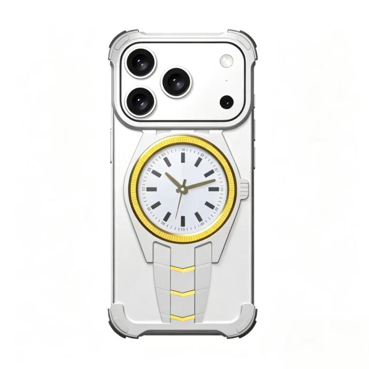 Custodia magnetica per telefono in lega di alluminio con design a orologio., For iPhone 17 Pro Max, For iPhone 17 Pro