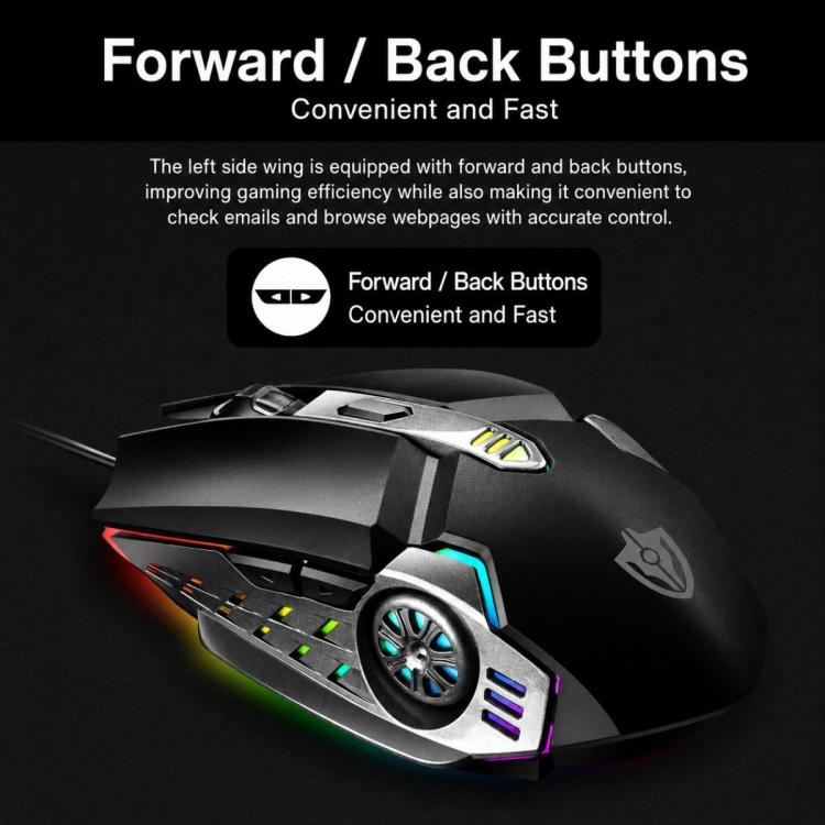 Mouse meccanico da gioco USB SHIPADOO G5 2400DPI