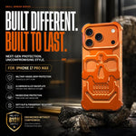 Custodia per telefono in lega di alluminio con design unico a teschio., For iPhone 17 Pro Max, For iPhone 17 Pro