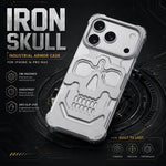 Custodia per telefono in lega di alluminio con design unico a teschio., For iPhone 17 Pro Max, For iPhone 17 Pro
