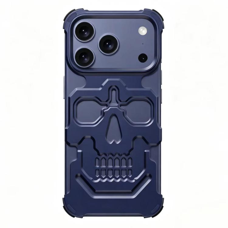 Custodia per telefono in lega di alluminio con design unico a teschio., For iPhone 17 Pro Max, For iPhone 17 Pro