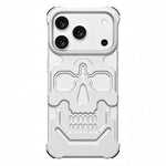 Custodia per telefono in lega di alluminio con design unico a teschio., For iPhone 17 Pro Max, For iPhone 17 Pro