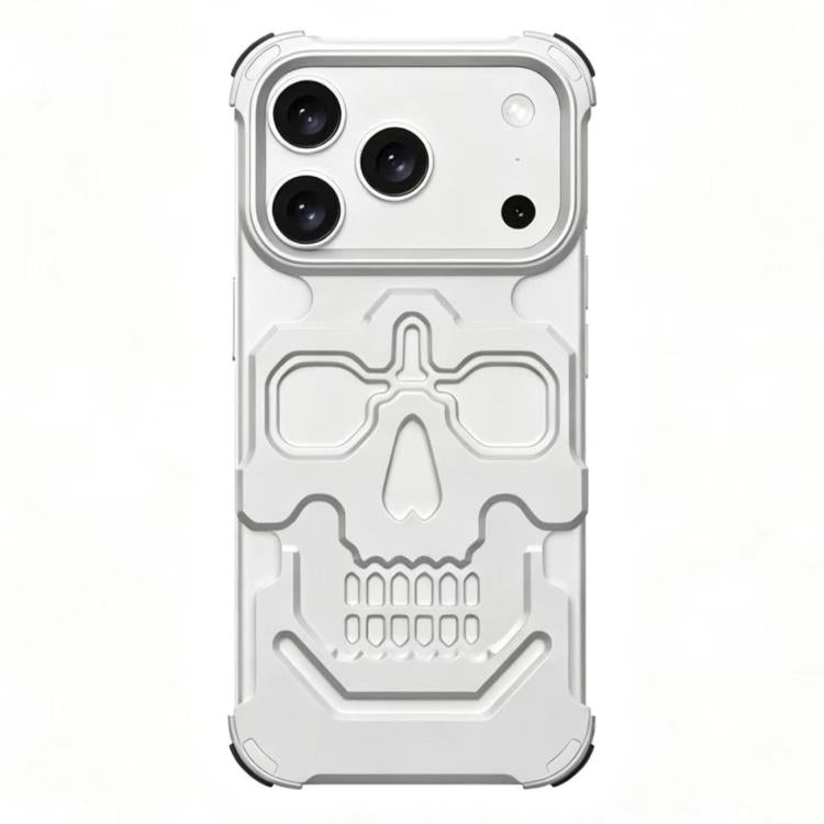 Custodia per telefono in lega di alluminio con design unico a teschio., For iPhone 17 Pro Max, For iPhone 17 Pro