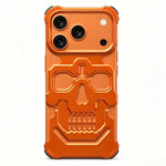 Custodia per telefono in lega di alluminio con design unico a teschio., For iPhone 17 Pro Max, For iPhone 17 Pro