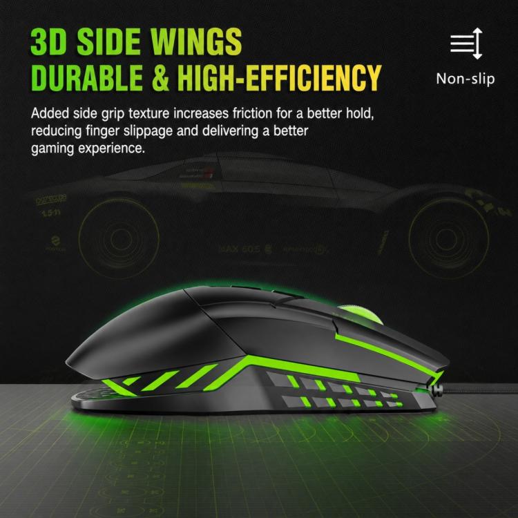 Mouse da gioco USB cablato SHIPADOO G7 7D 8800DPI colorato