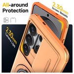 Custodia per telefono con protezione per fotocamera scorrevole, slot per scheda e rotazione a 360 gradi., For Galaxy S26 Ultra 5G, For Galaxy S25 Ultra 5G