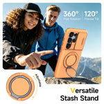 Custodia per telefono con protezione per fotocamera scorrevole, slot per scheda e rotazione a 360 gradi., For Galaxy S26 Ultra 5G, For Galaxy S25 Ultra 5G