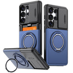 Custodia per telefono con protezione per fotocamera scorrevole, slot per scheda e rotazione a 360 gradi., For Galaxy S26 Ultra 5G, For Galaxy S25 Ultra 5G